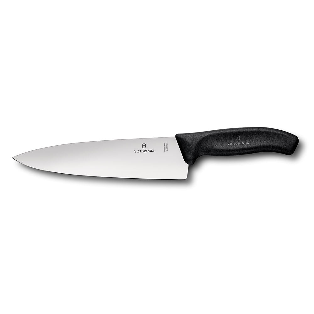 Cuchillo de cocinero de hoja de ancho extra ancha 20 cm (negro)