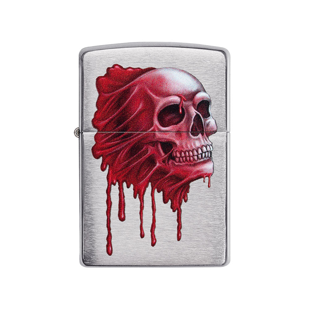 Zippo Red Skull Design vindtett lettere