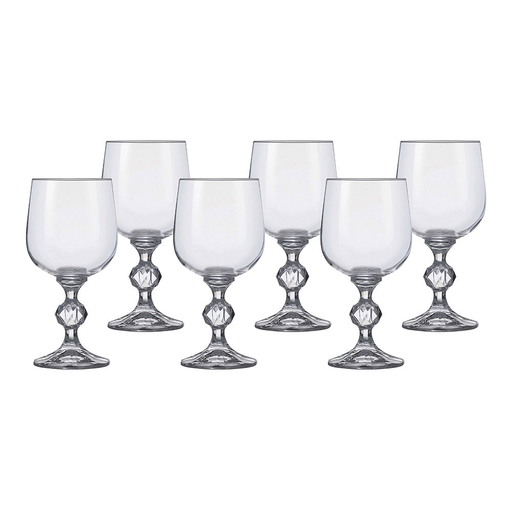 Bohemia Claudia Glass Wine (conjunto de 6)