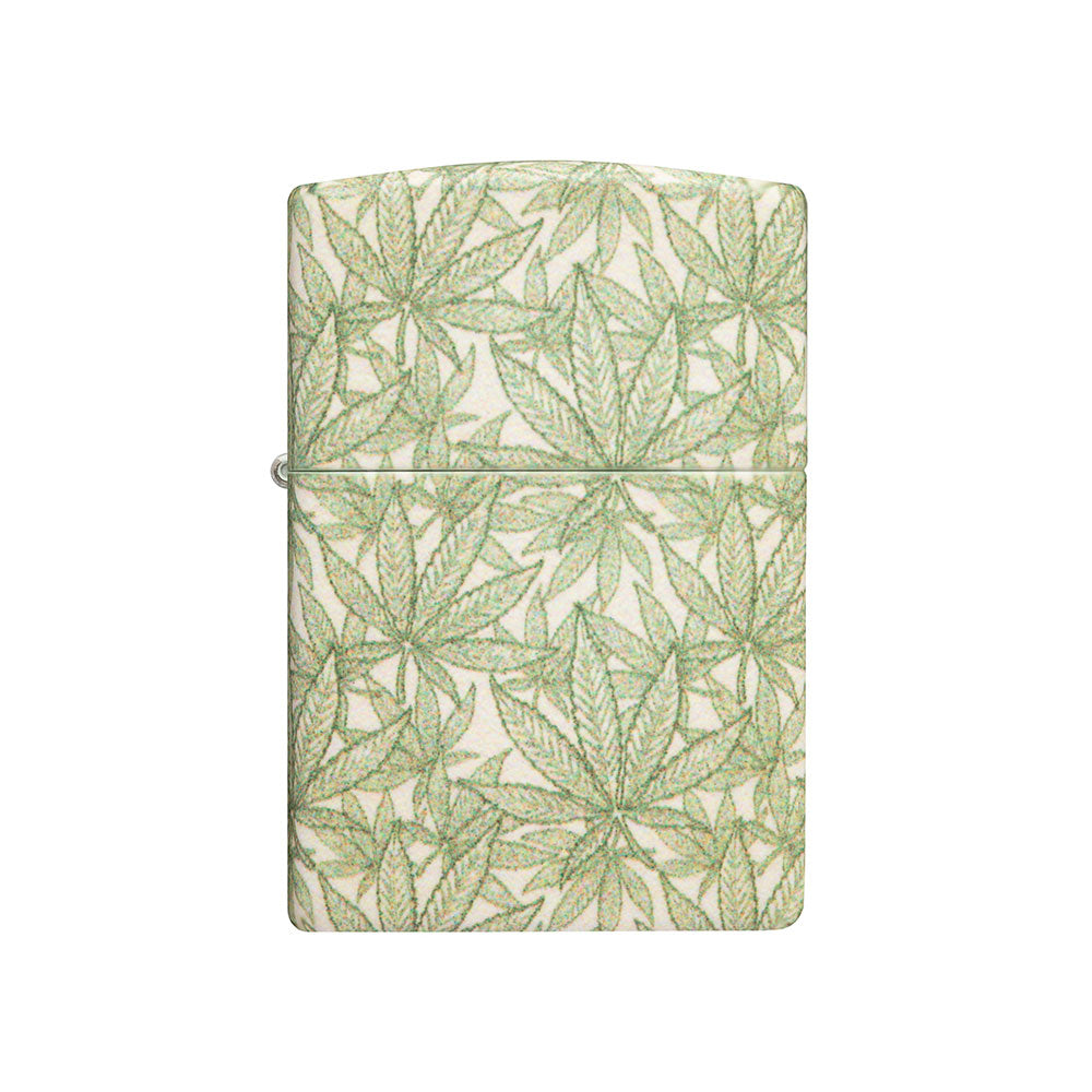 Zippo 540 Matte cannabisdesign lettere