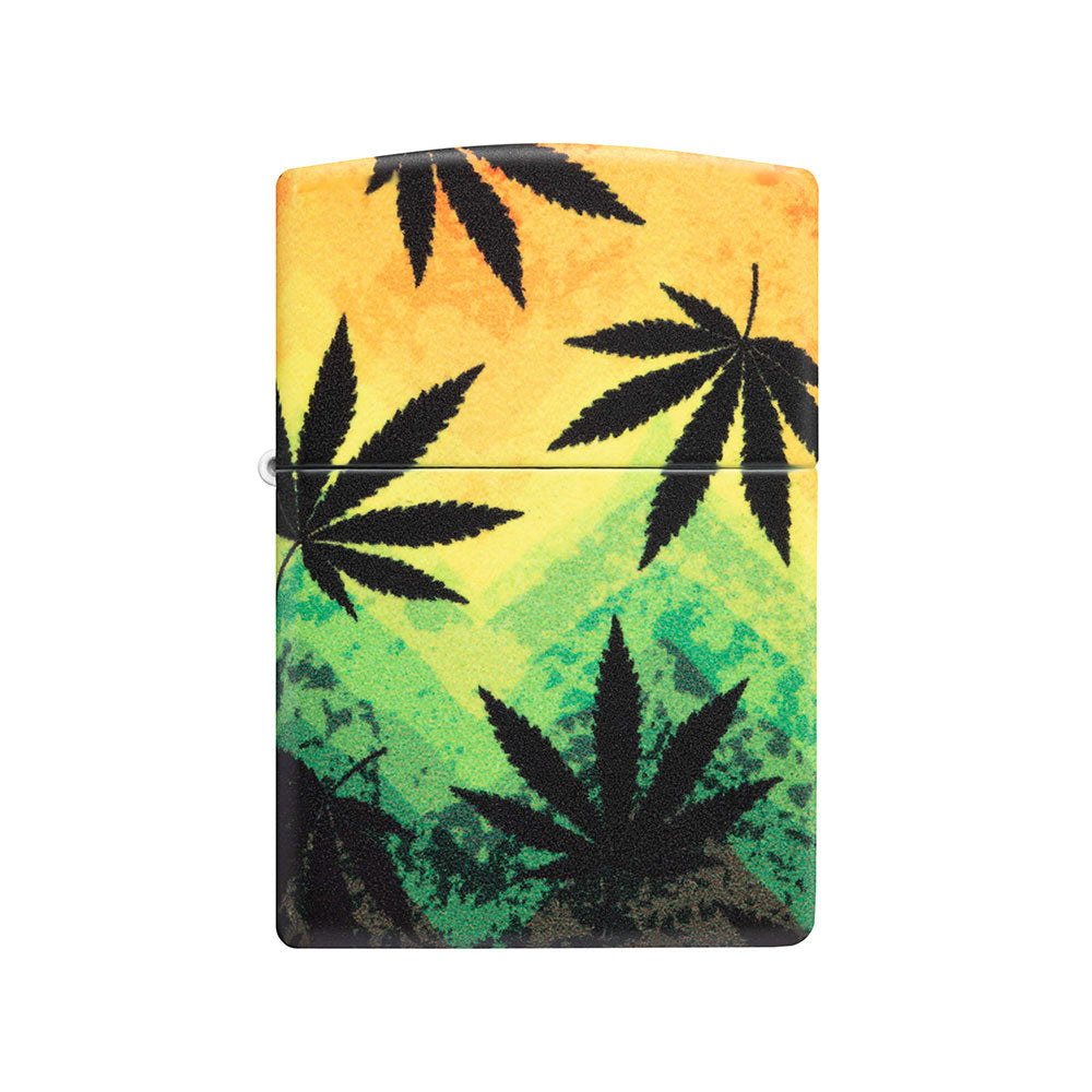 Zippo 540 matt cannabis design lettere