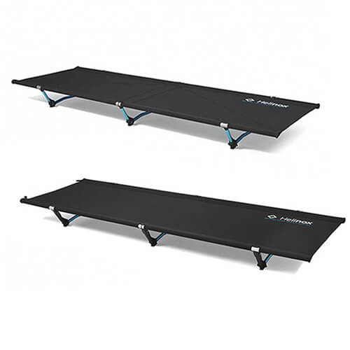 Cot Convertible Stretcher Black w/ Blue Frame