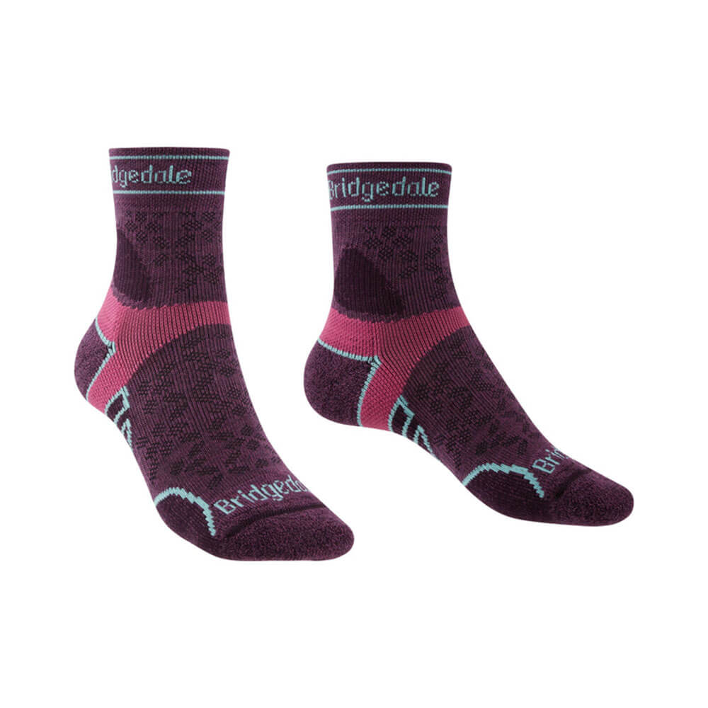 Merino Sport 3/4 calcetines (Damson)