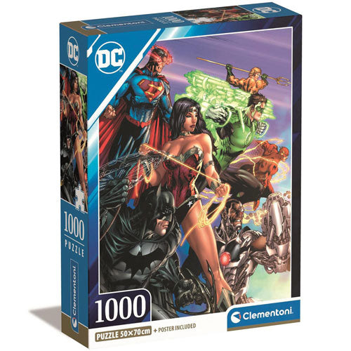 Clementoni DC Comics Compact Box 1000-Piece Puzzle