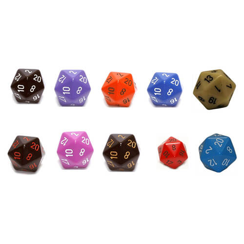 D20 Dice Opaque (34mm)