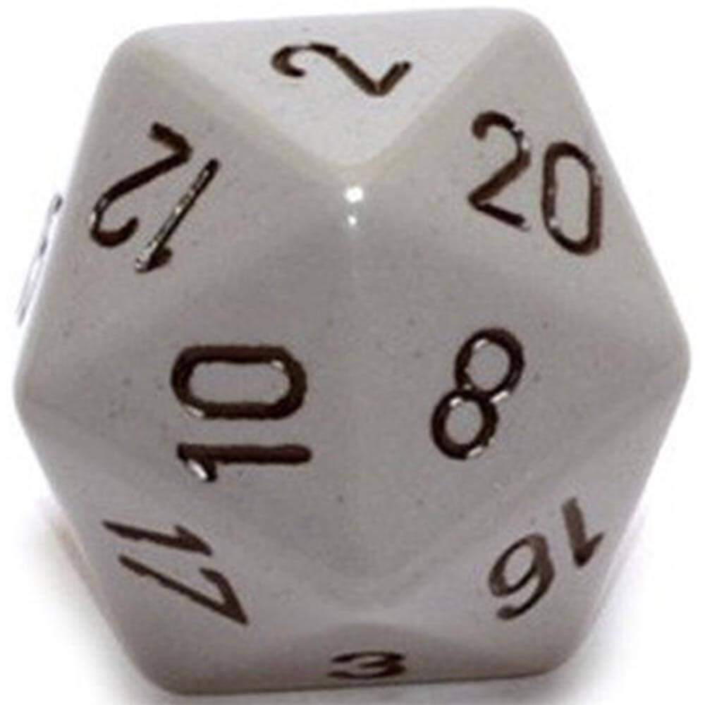 D20 terninger uigennemsigtige (34 mm)