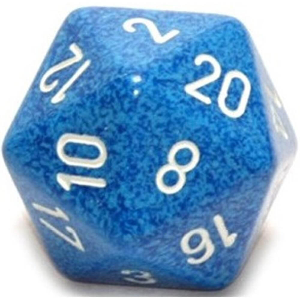 D20 terninger flekkete (34mm)