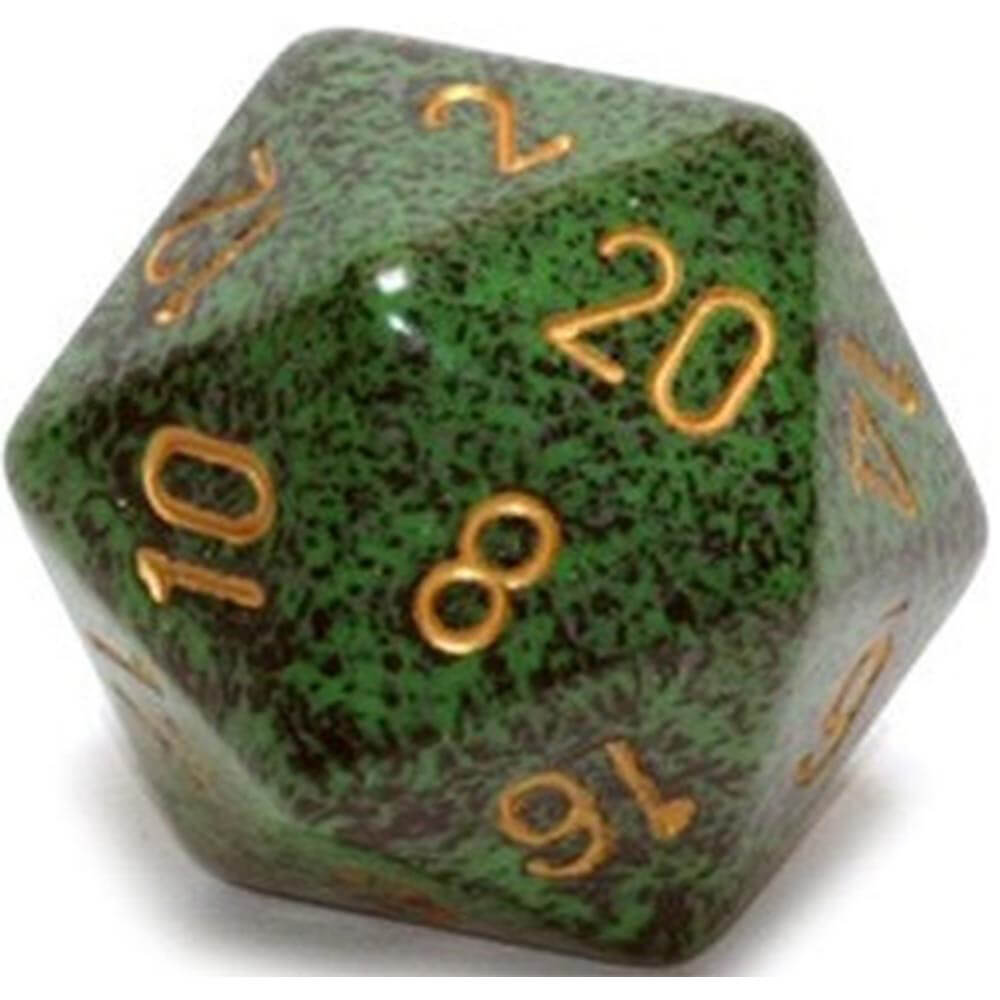  D20 Würfel gesprenkelt (34mm)