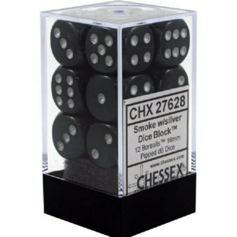 D6 Dice Borealis 16 mm (12 dados)