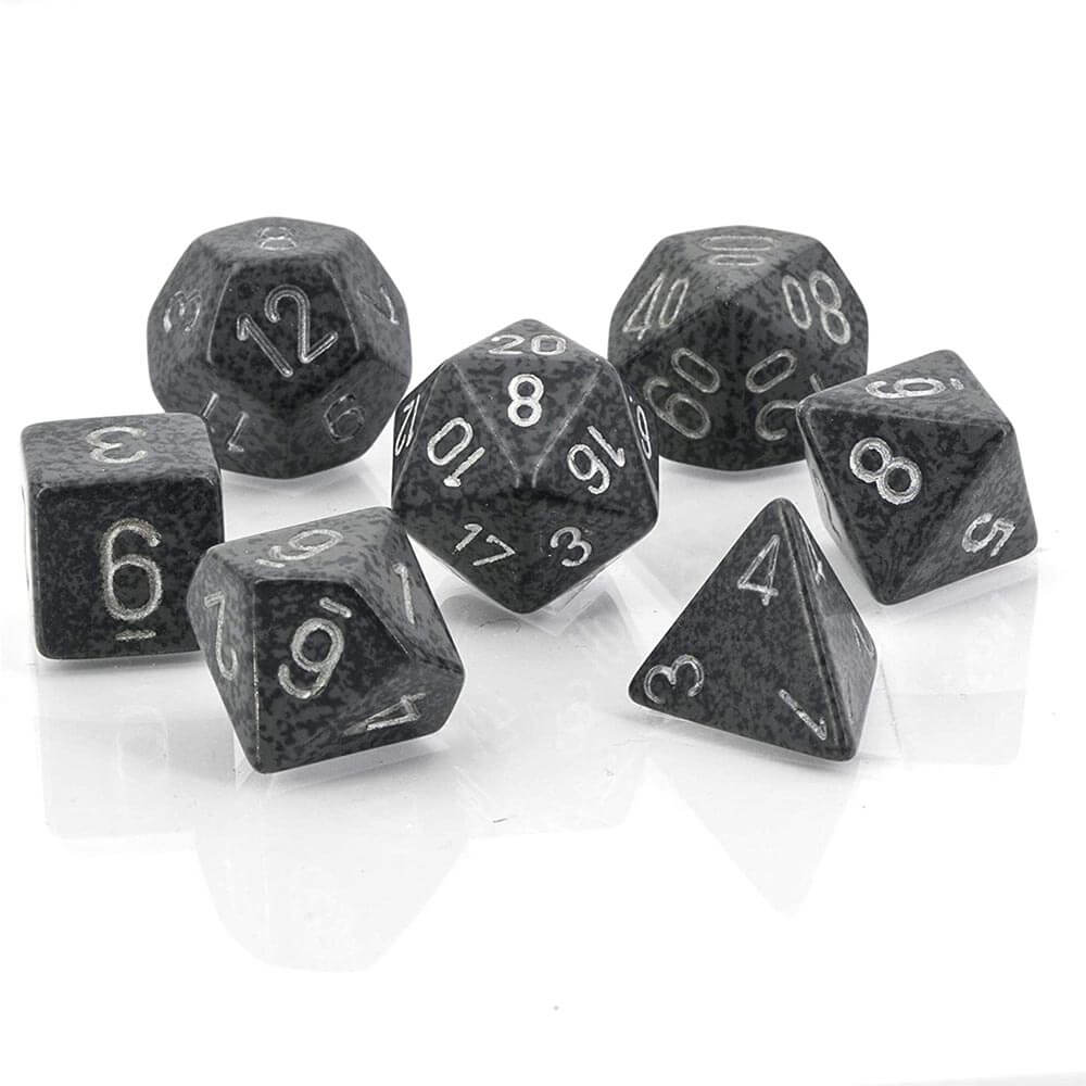 D7 DE SET Dice Poly Speckled (7 dadi)