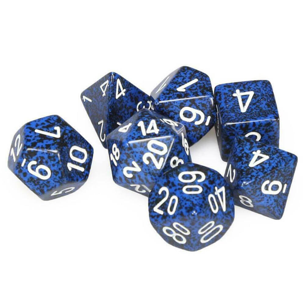 D7 Die Set Dice Speckled Poly (7 Dice)