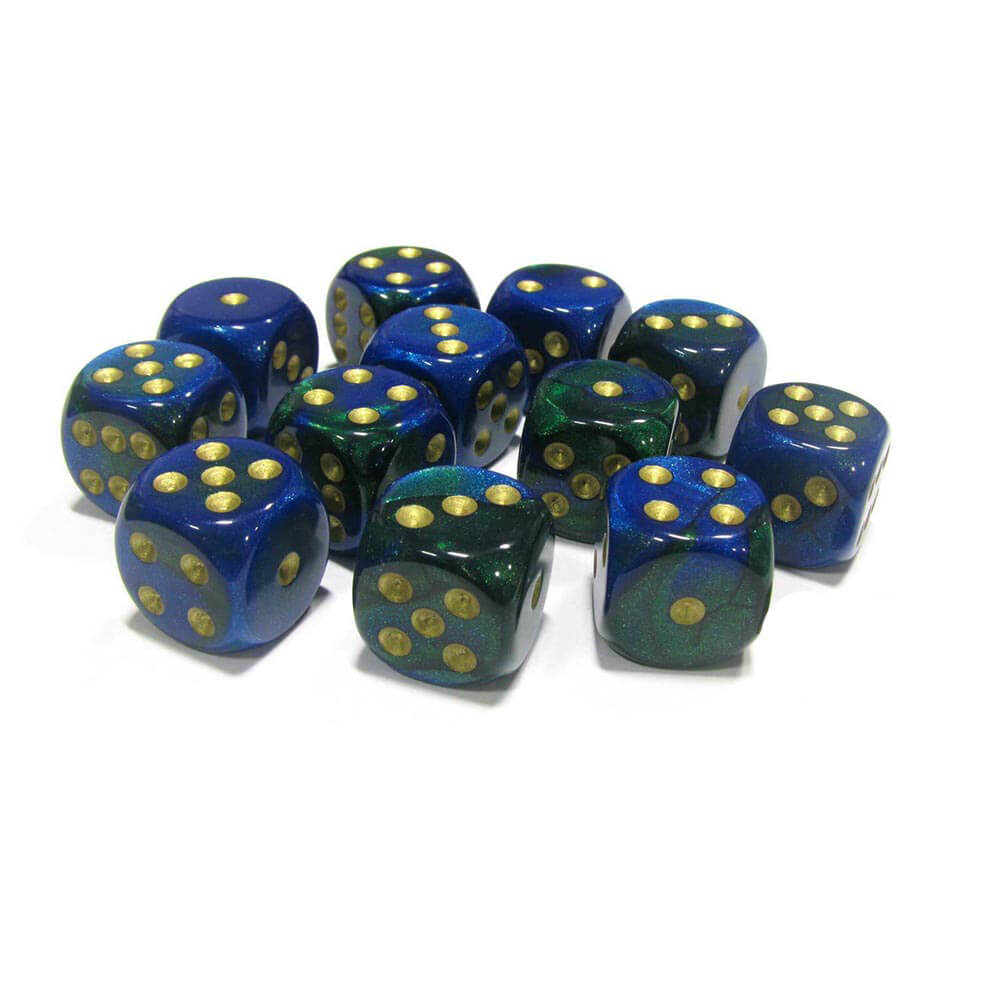 D6 DICE GEMINI 16mm (12 terninger)