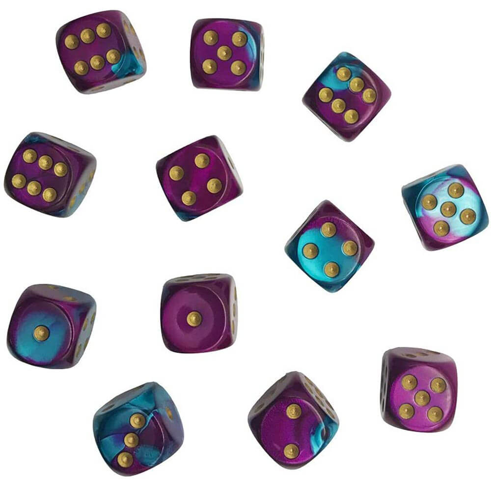 D6 DICE GEMINI 16mm (12 terninger)