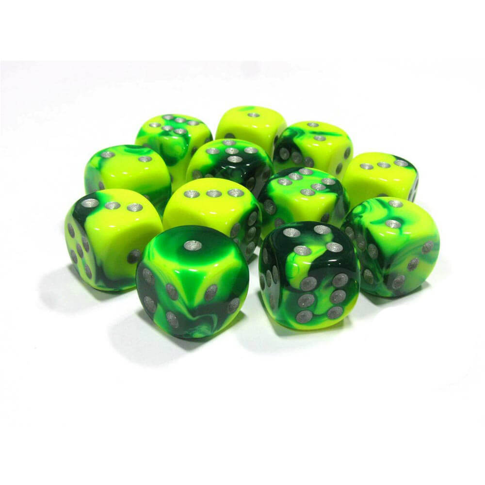 D6 DICE GEMINI 16mm (12 terninger)