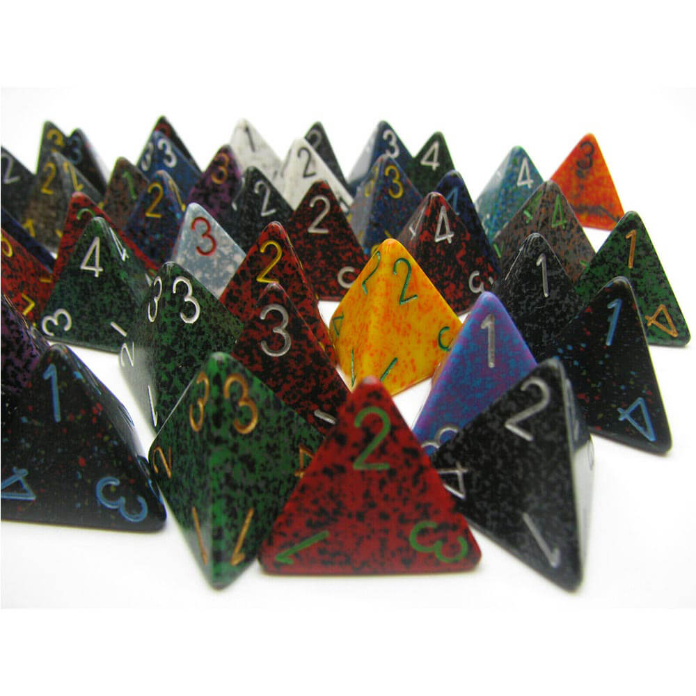 D4 DICE Assorteret Loose Polyhedral (50 terninger)