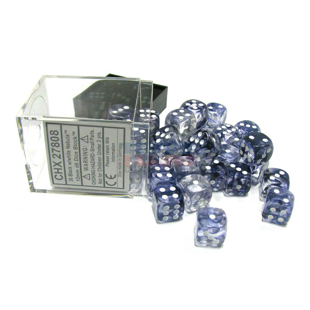 D6 Dice Nebula 12mm (36 dadi)