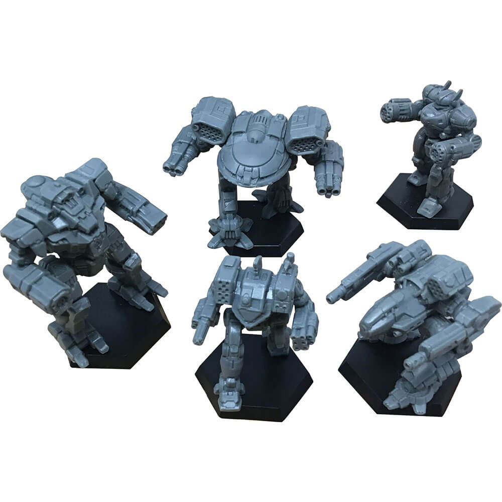 Battletech RPG fem miniatyrsamling