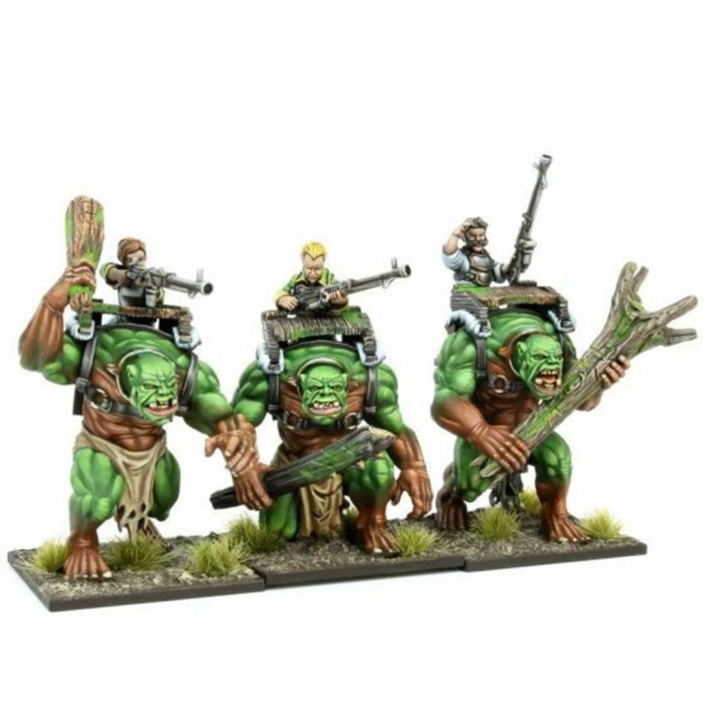 Kings of War Forest Troll Gunners Regiment Miniature