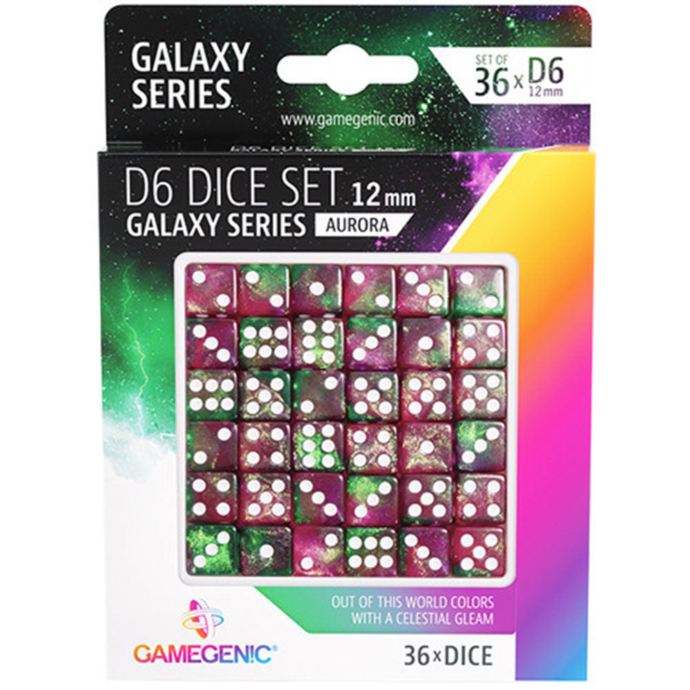 Gamegenic Galaxy Series D6 Dice Set 12mm (36pcs)