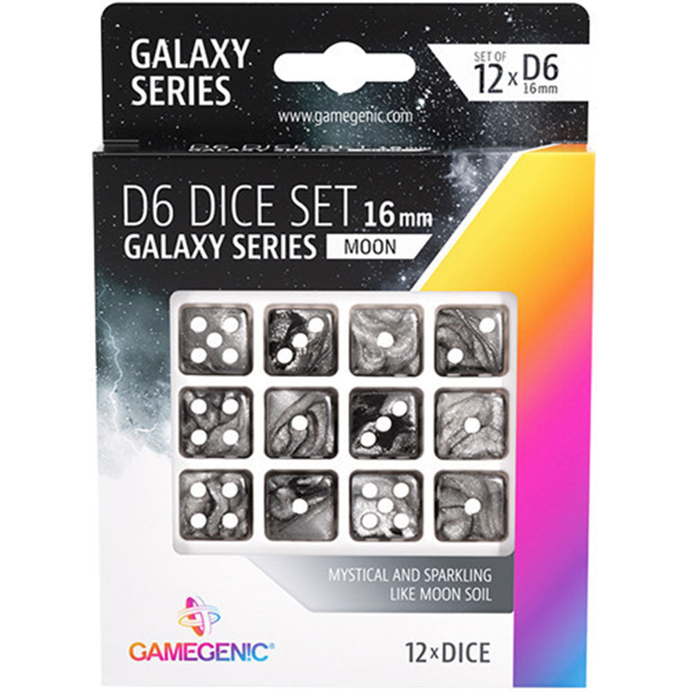 GameGenic Galaxy Series D6 DICE Conjunto de 16 mm (12pcs)