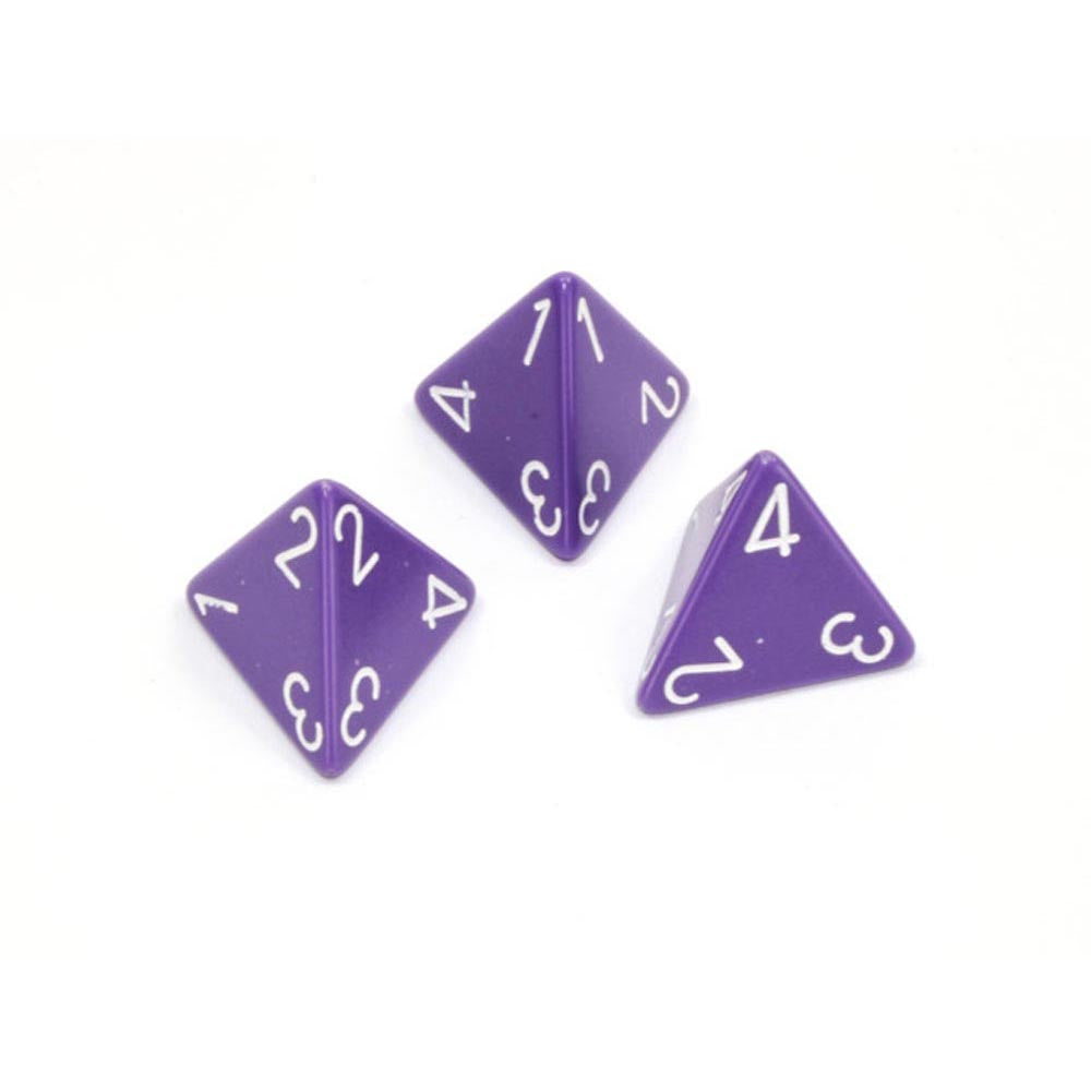 CHESSEX OPAQUE D4 DICE POLIEDRALES