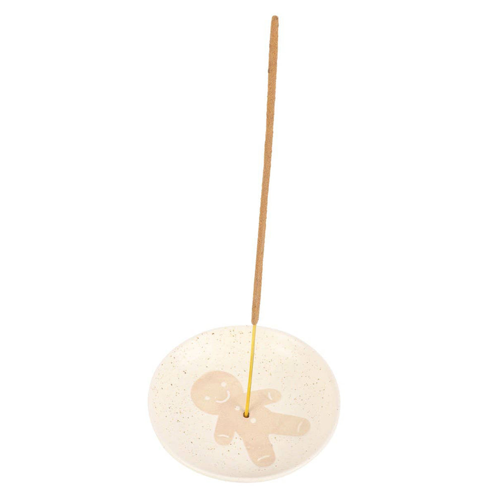 Gingerbread Man Ceramic Incense Holder