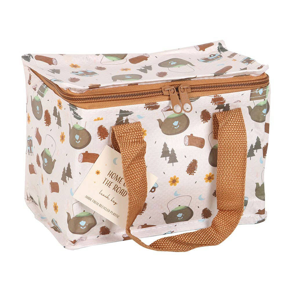 Home on the Road Camping Print Plastic Lunch Bag