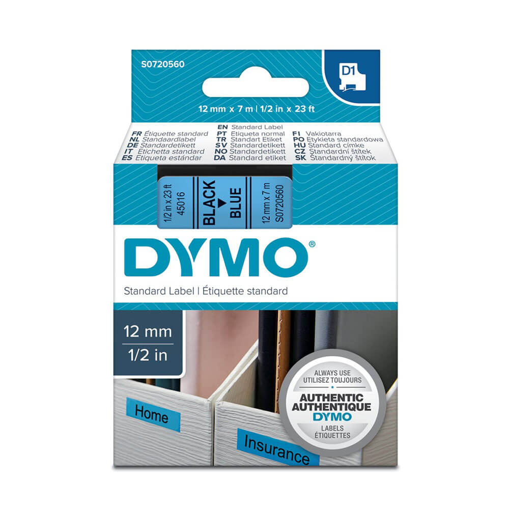 Dymo D1 Tape Etichetta 12mmx7m