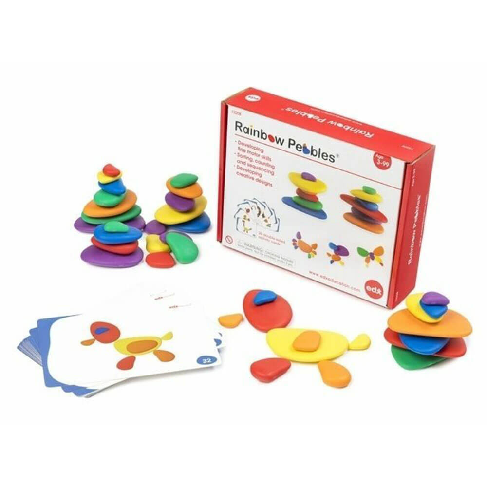 EDX Rainbow Pebbles Activity Set