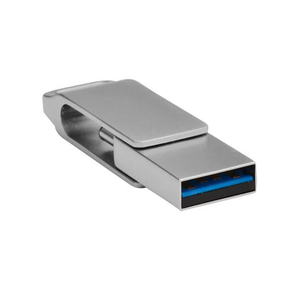 Shintaro USB-C og USB-A Pocket Disk Drive (sølv)