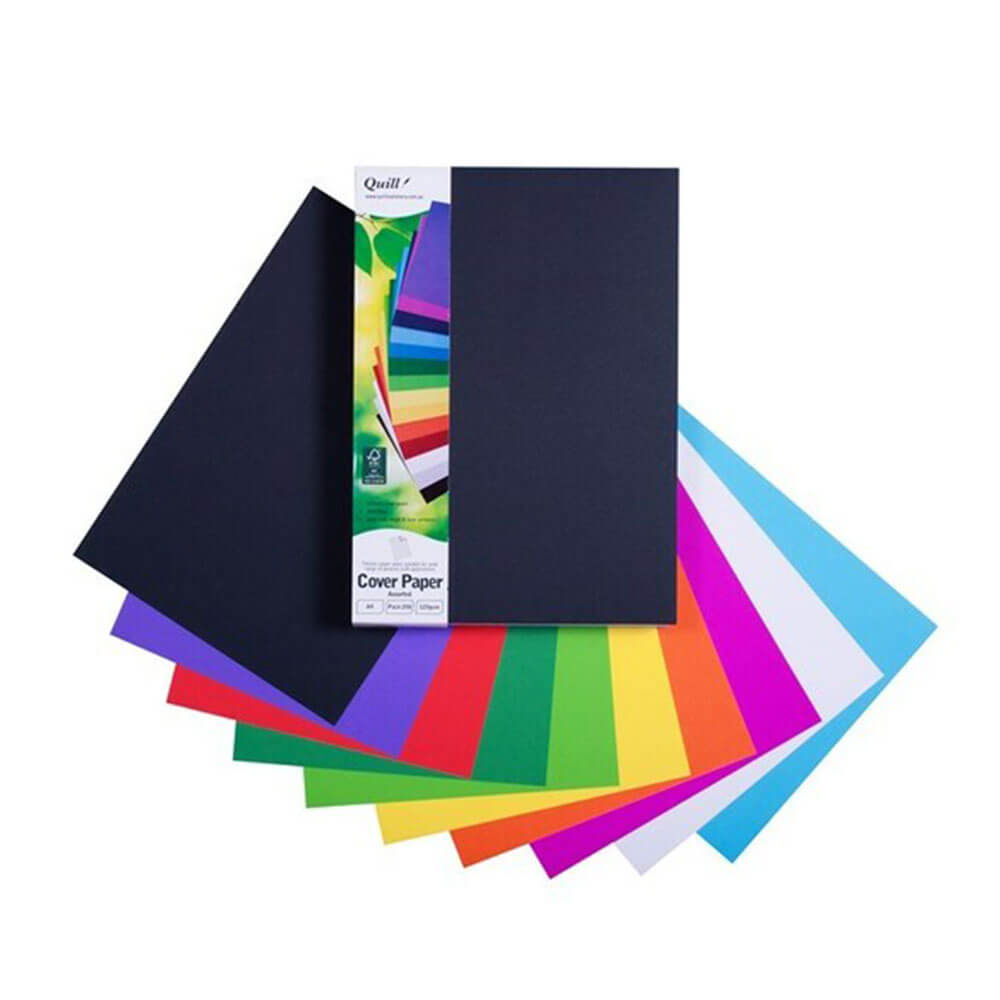 Quill Cover Paper A4 125GSM (250pk)