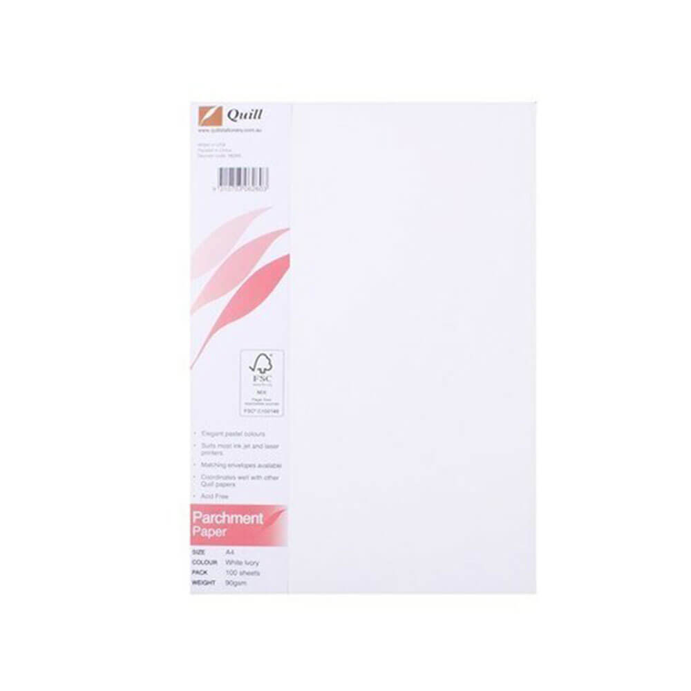 Papel de pergamino Quill A4 (100pk)