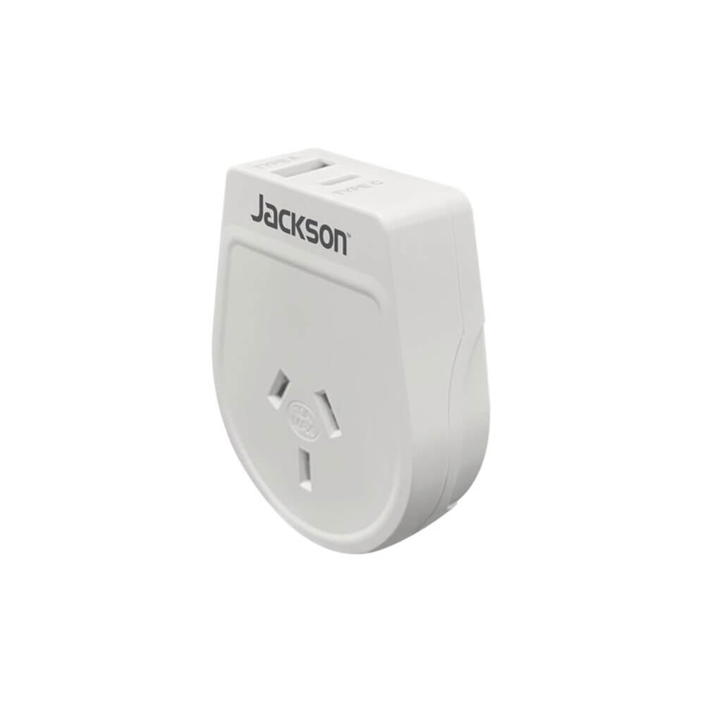 Jackson Industries Wychodzący adapter podróżny USB-A i C