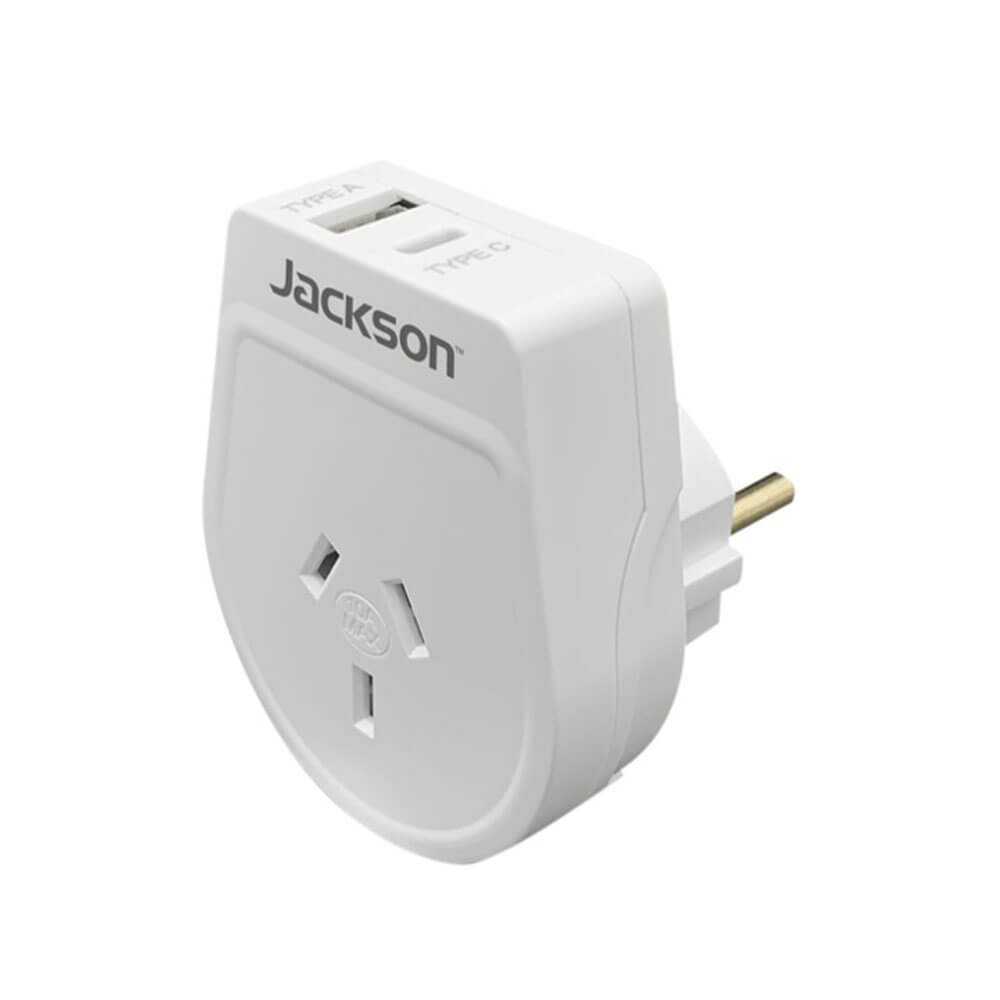 Jackson Industries Outbound USB-A＆C Travel Adapter