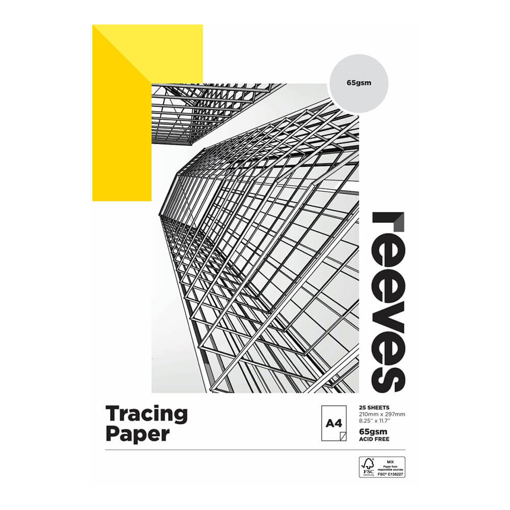 Reeves Traçage de papier pad 65gsm (25 feuilles)