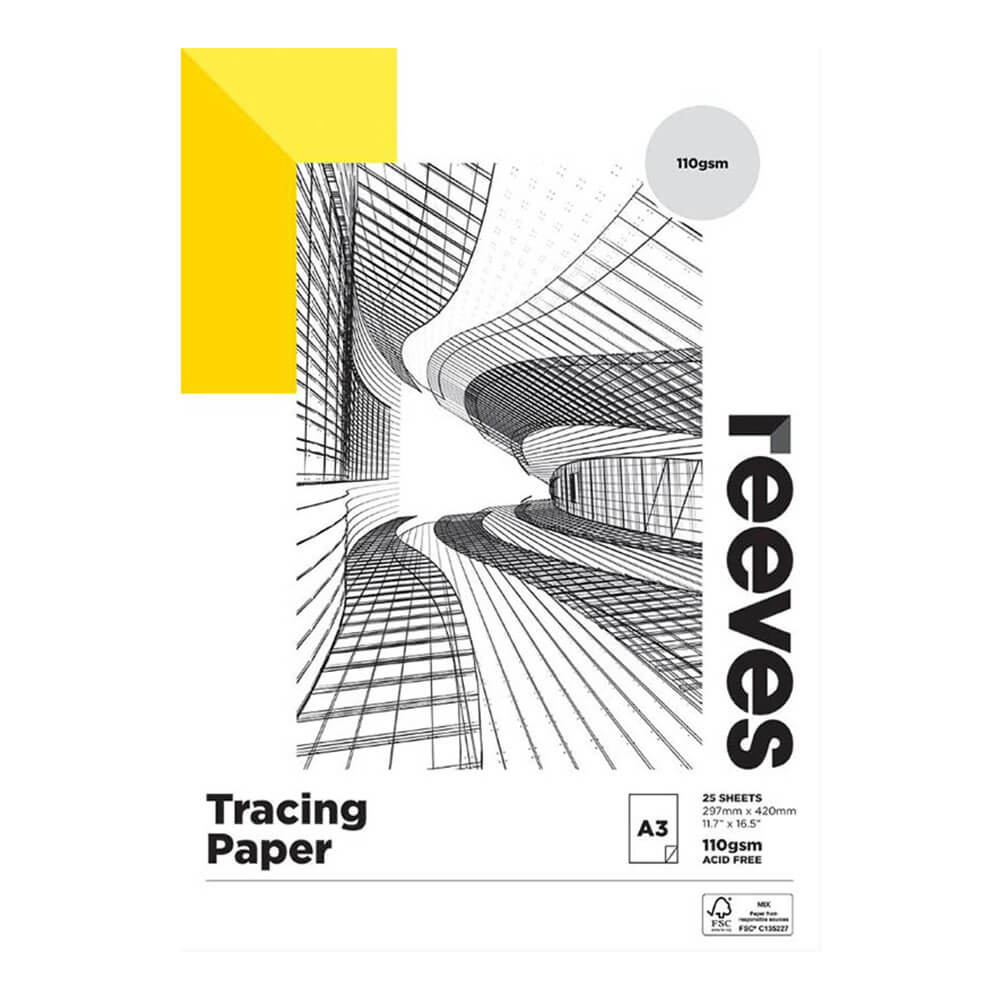 Reeves Tracing Paper Pad 65gsm (25 sheets)