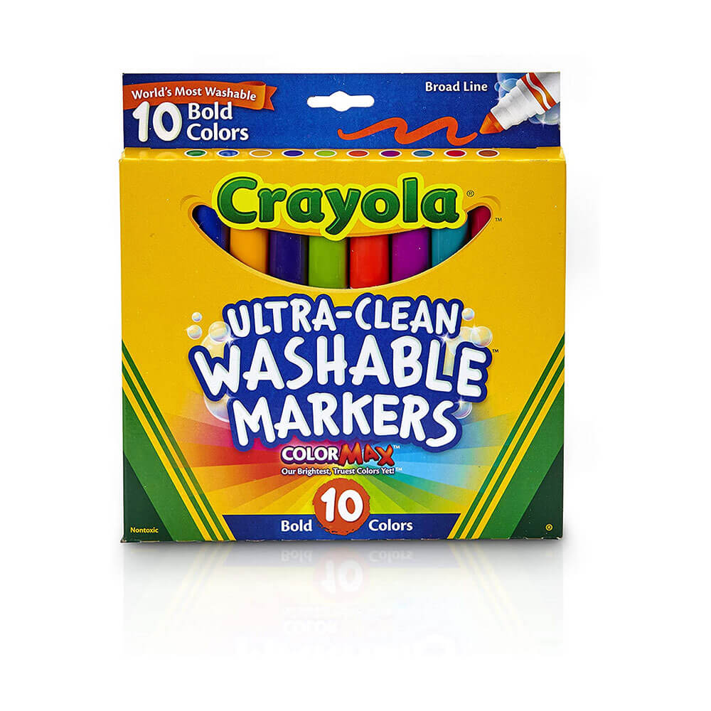 Crayola vaskbar Broadline -markør 10pk