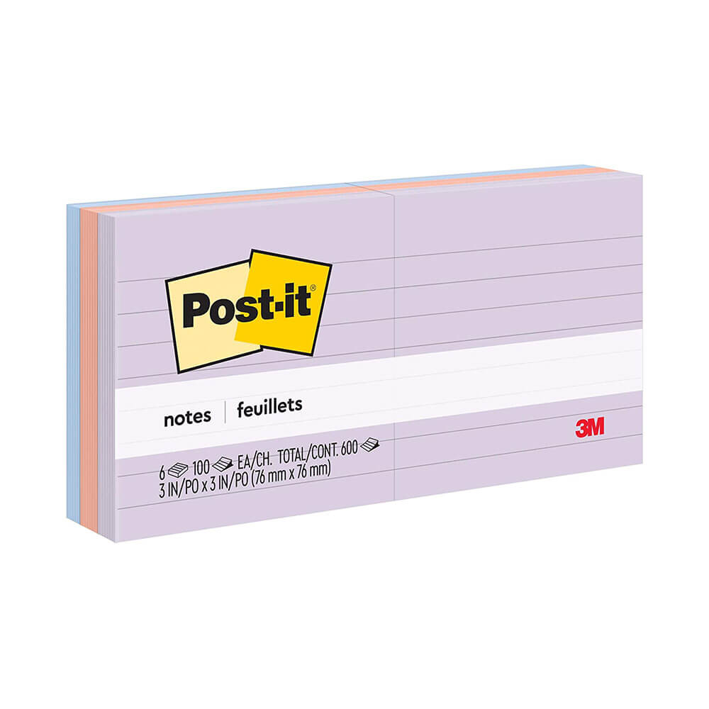 Post-It Notes foret 76x76mm (6pk)