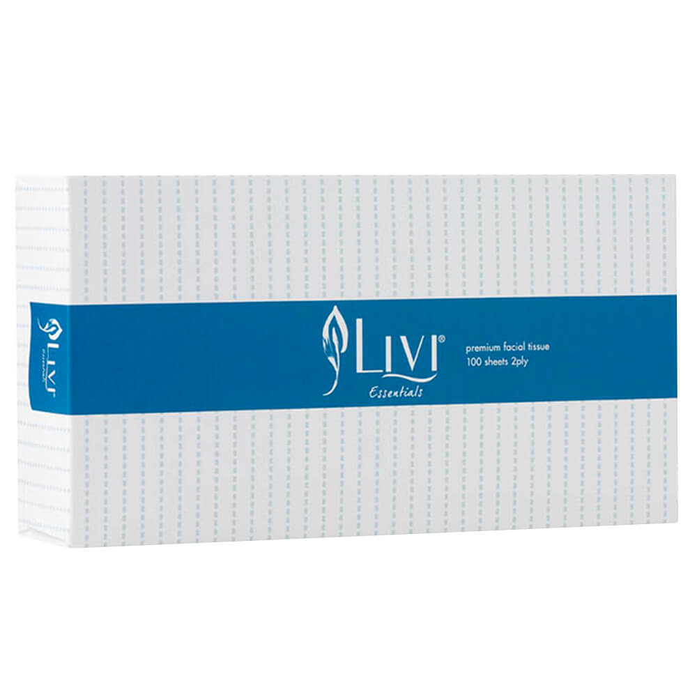 Livi Essentials Premium 2Ply Facial Tisse (100 hojas)