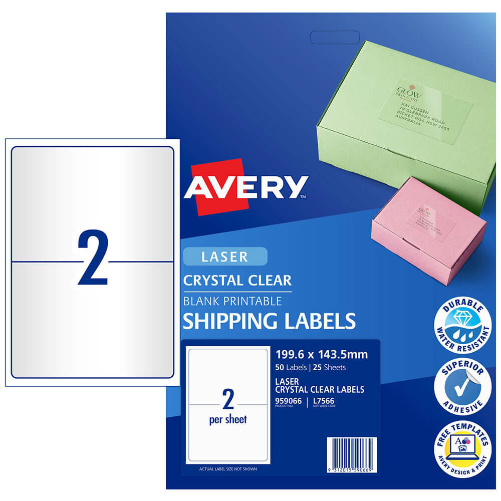 Etykiety wysyłkowe Avery Laser (50pc)