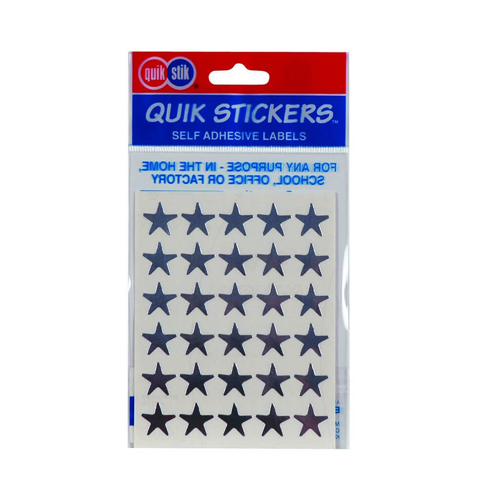 Etiqueta Quik Stik Stars (paquete de 10)