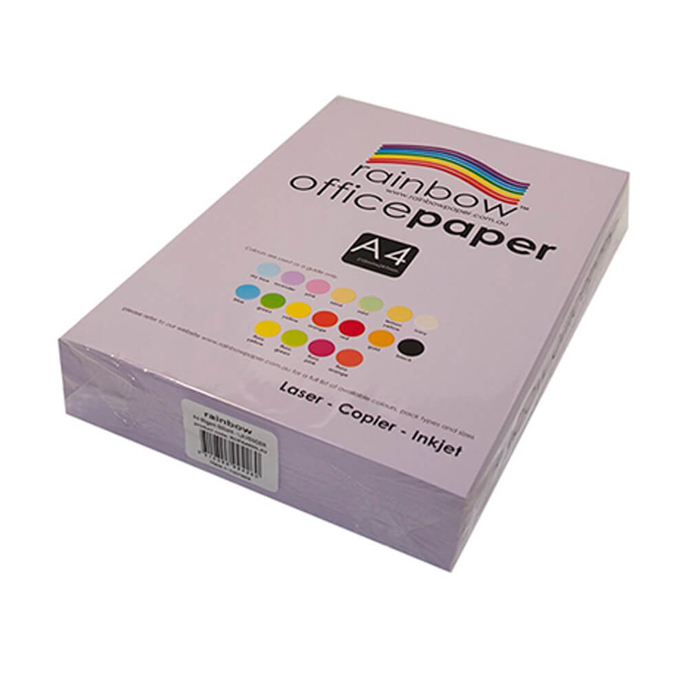 Documento de copia de la oficina Rainbow A4 (80GSM)