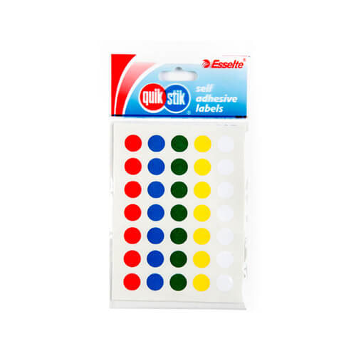 Quik Stik Multi Dot Label (Pack of 10)