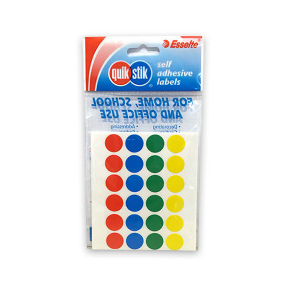 Rótulo de Multi Dot Quik Stik (pacote de 10)