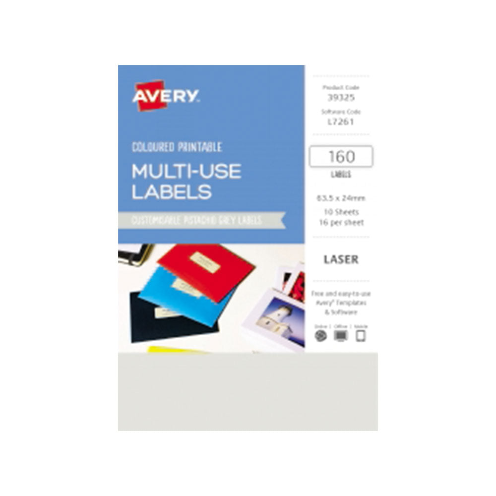 Étiquette laser rectangulaire Avery 160pcs (64x24 mm)