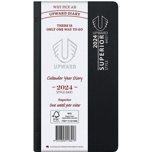 Upward WTV 2024 Pocket Diary (Black)