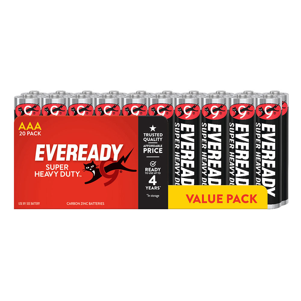 Eveready Super Heavy Duty Battery 20pcs (preto)