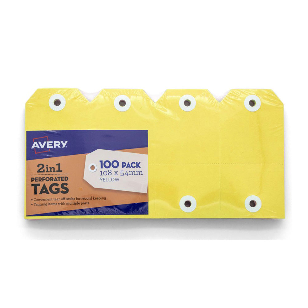 Avery 2-in-1 Kraft Tag (Pack von 100)