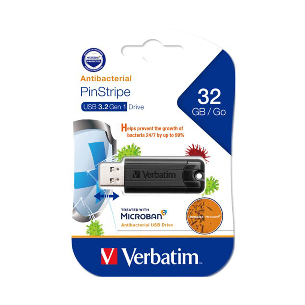 Verbatim Store N Go Microban 3.0 USB Drive (svart)