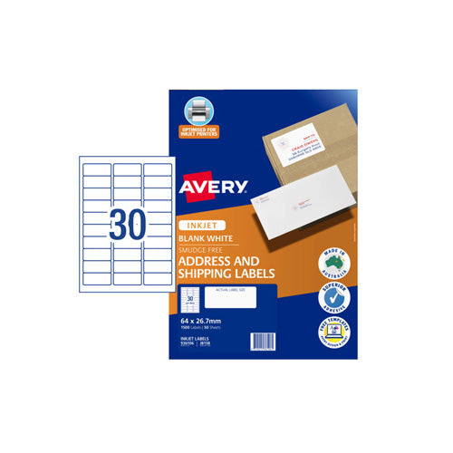 Avery Quick Peel Inkjet Addressing Label 50pcs